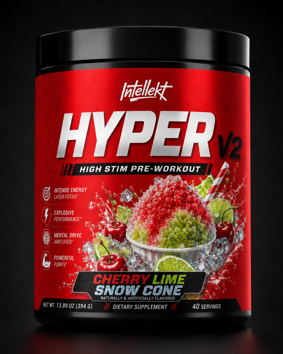 Intellekt HYPER V2 High Stim Pre-Workout (40 Servings)