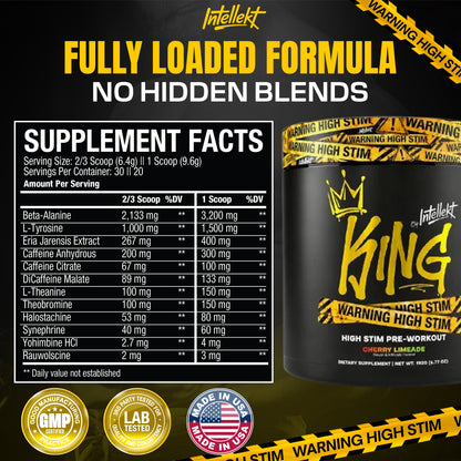KING ULTRA HIGH-STIM PRE-WORKOUT POWDER