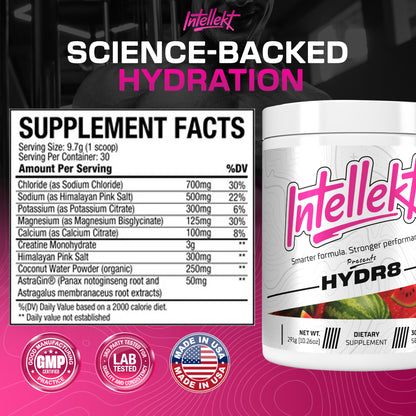 HYDR8 ELECTROLYTE & CREATINE DRINK MIX