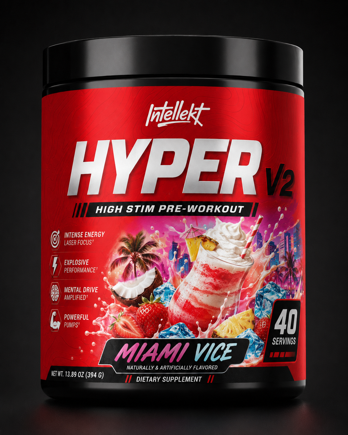 Intellekt HYPER V2 High Stim Pre-Workout (40 Servings)