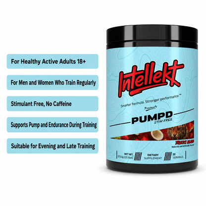 PUMPD STIM-FREE PRE-WORKOUT PUMP POWDER