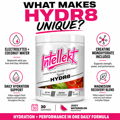 HYDR8 ELECTROLYTE & CREATINE DRINK MIX