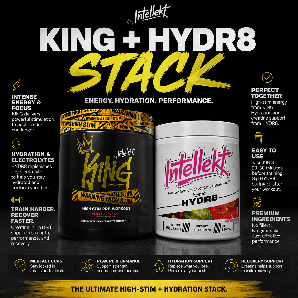 KING & HYDR8 Stack