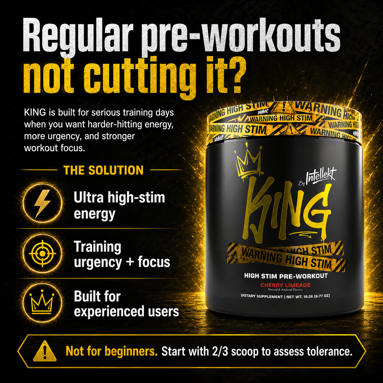 KING ULTRA HIGH-STIM PRE-WORKOUT POWDER
