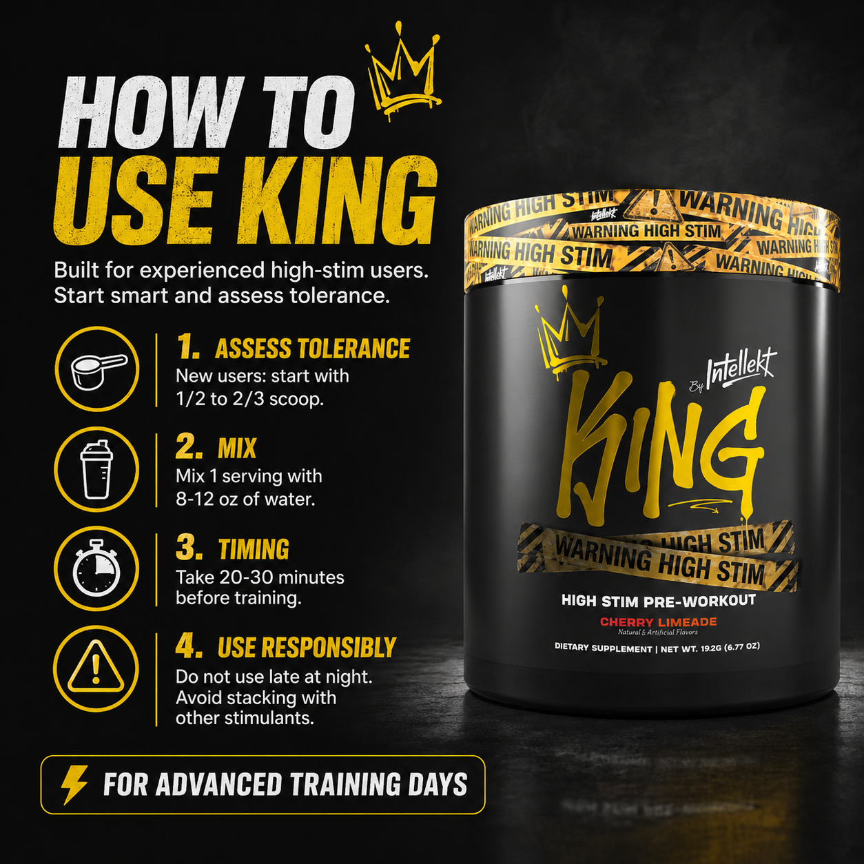KING ULTRA HIGH-STIM PRE-WORKOUT POWDER