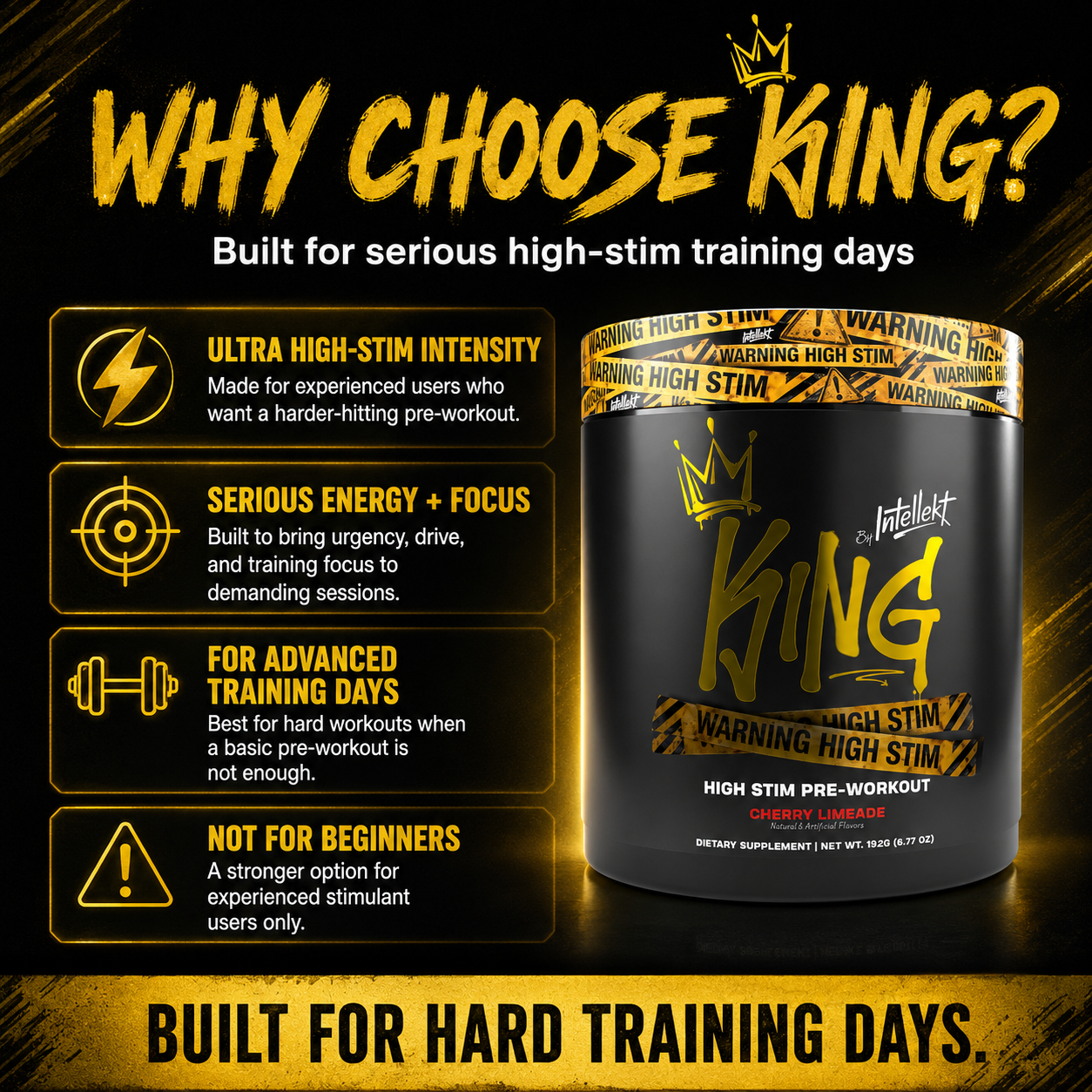 KING ULTRA HIGH-STIM PRE-WORKOUT POWDER