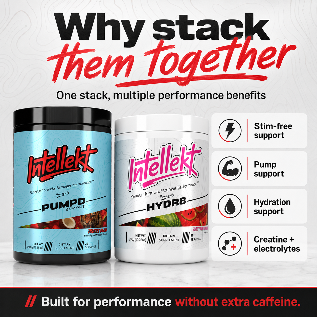 PUMPD & HYDR8 Stack