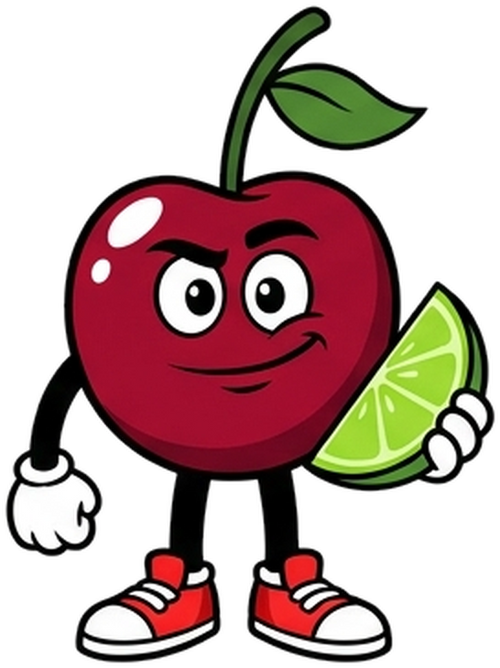 Cherry Lime Snow Cone mascot