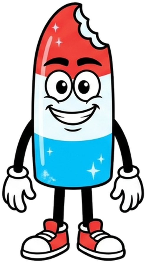 Cherry Rocket Pop mascot